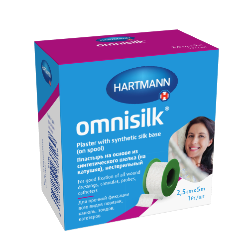Купить Пластырь omnisilk на основе из синтетического шелка (на катушке) н/стер 2,5 смх5 м цена
