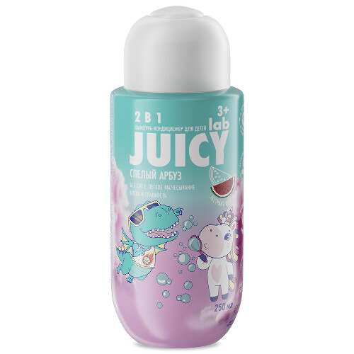 Splat juicy lab шампунь-кондиционер детский арбуз 2 в 1 250 мл