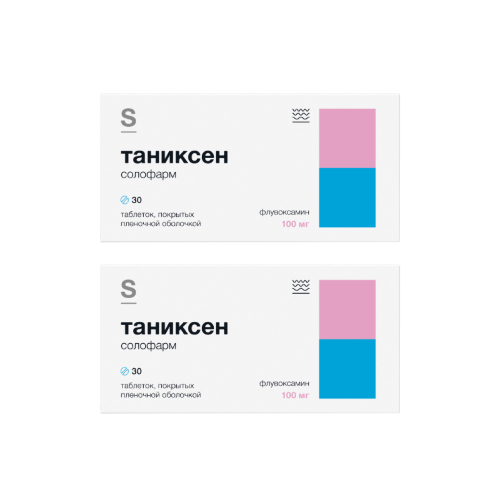 Набор из 2 уп Таниксен таб 100 мг №30 со скидкой
