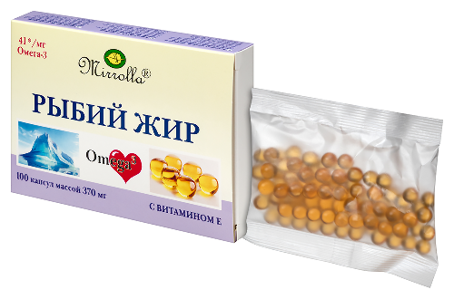 РЫБИЙ ЖИР МИРРОЛЛА С ВИТАМИН Е