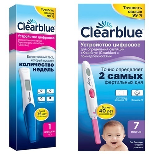 Набор тест на беременность Clearblue Digital + тест Clearblue на овуляцию cо скидкой