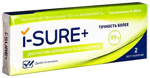 Тест для определения беременности itest plus i-sure 2 шт.