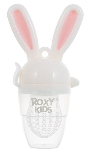 Roxy-kids ниблер для прикорма bunny twist 6+/розовый