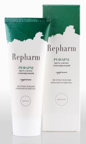 Купить Repharm крем для ног тонизирующий «рефарм» с экстрактом плодов конского каштана 70 гр цена