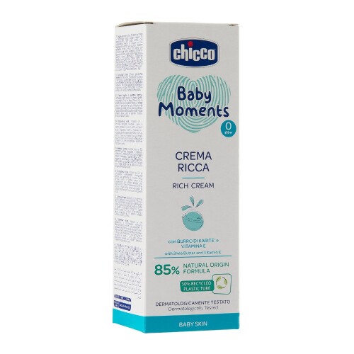 Chicco baby moments крем питательный 100 мл