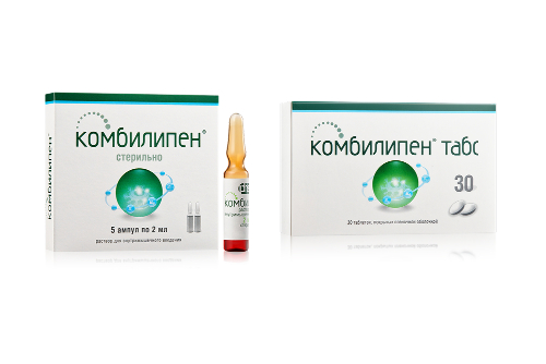 Набор Ступенчатая терапия при умеренной боли: Комбилипен р-р №5 + Комбилипен табс №30