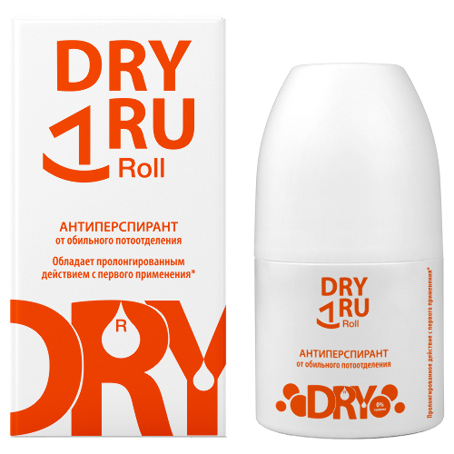 Dry ru roll средство от обильного потоотделения с пролонгированным действием 50 мл