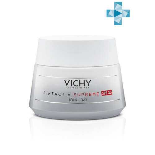 Купить Vichy Liftactiv Supreme Антивозрастной крем-уход для лица против морщин, для упругости и омоложения всех типов кожи SPF 30, 50 мл. цена