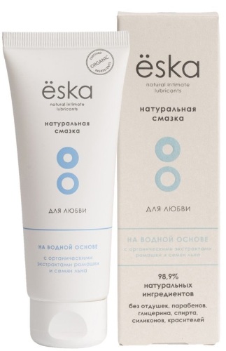 Eska лубрикант на водной основе смазка натуральная 75 мл