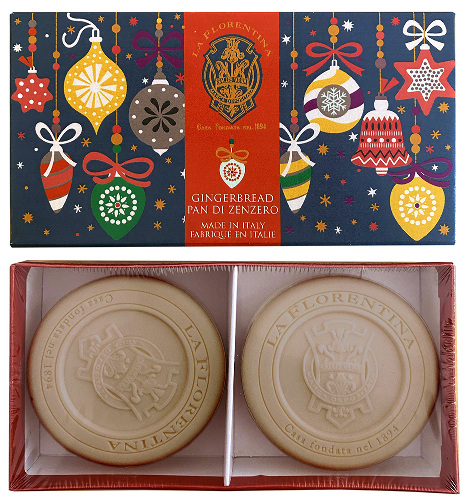 La florentina мыло туалетное твердое имбирный пряник 115 гр 2 шт.