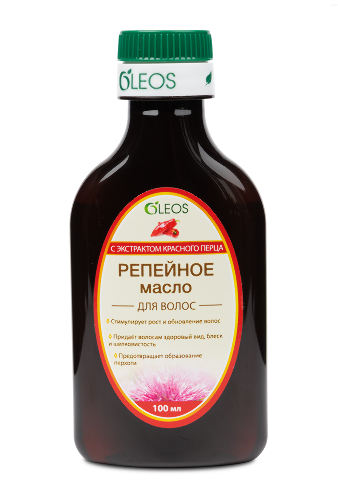 Oleos масло репейное с экстрактом красного перца 100 мл