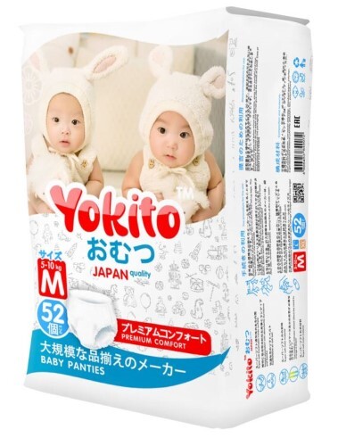 Купить Yokito подгузники-трусики детские m 5-10 кг 52 шт. цена