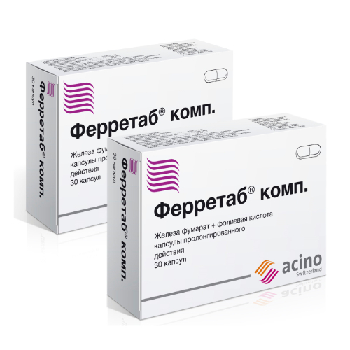 Набор Ферретаб комп N30 капс пролонг из 2 уп