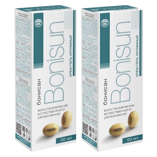 Набор из 2-х уп БОНИСАН КРЕМ-ГЕЛЬ ЛУБРИКАНТ 50МЛ