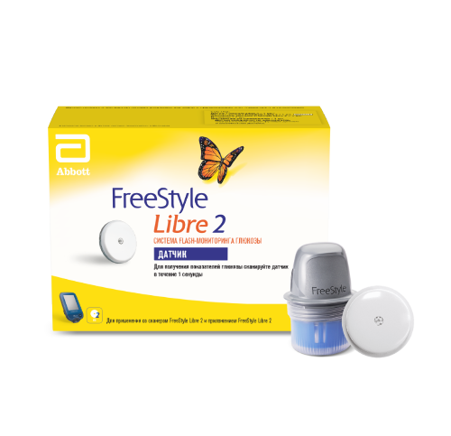 Датчик системы Flash-мониторинга глюкозы FreeStyle Libre 2