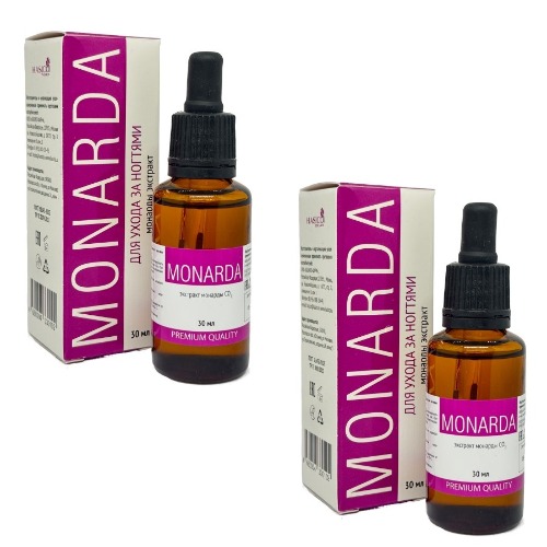 НАБОР ИЗ 2Х СРЕДСТВ HASICO ДЛЯ НОГТЕЙ МАСЛО МОНАРДЫ 30 МЛ