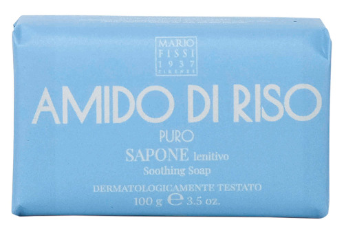 Mario fissi 1937 мыло туалетное твердое успокаивающее с натуральным рисовым крахмалом для сухой и раздраженной кожи 100 гр