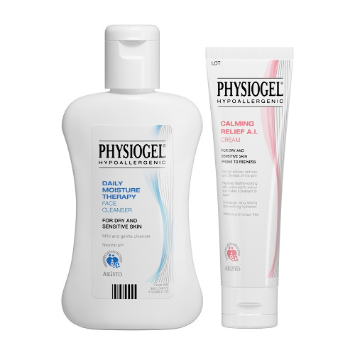 Набор PHYSIOGEL "Очищение и уход за раздарженной кожей" Крем CR A.I 50 мл + Очищающее средство DMT 150 мл