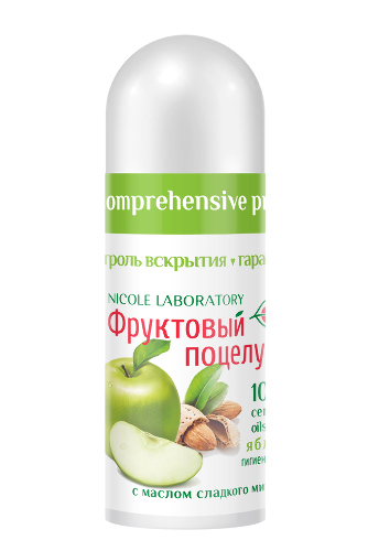 Купить Фруктовый поцелуй помада гигиеническая яблоко 3,5 г цена