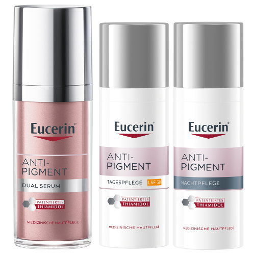 Набор EUCERIN ANTI-PIGMENT: КРЕМ ДНЕВНОЙ ПРОТИВ ПИГМЕНТАЦИИ 50МЛ + КРЕМ НОЧНОЙ ПРОТИВ ПИГМЕНТАЦИИ 50МЛ + СЫВОРОТКА ДВОЙНАЯ ПРОТИВ ПИГМЕНТАЦИИ 30МЛ
