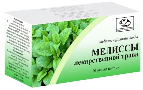 Мелиссы лекарственной трава 20 шт. фильтр-пакеты трава порошок масса фильтр-пакета (гр) 1,5