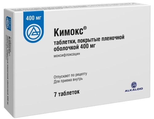 Купить Кимокс 400 мг 7 шт. таблетки, покрытые пленочной оболочкой цена