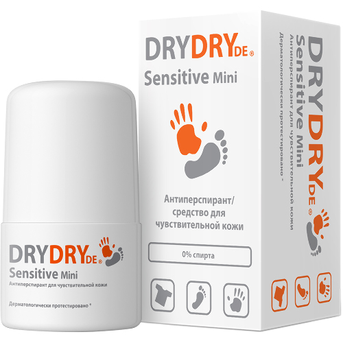 Dry dry de sensitive mini антиперспирант/средство для чувствительной кожи 20 мл