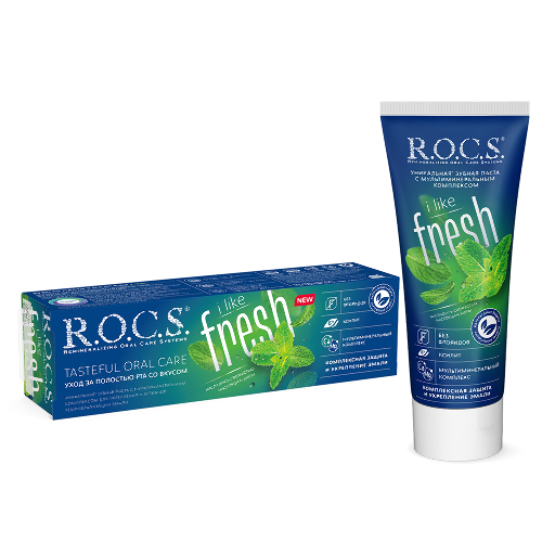 Rocs зубная паста ilike fresh 74 гр