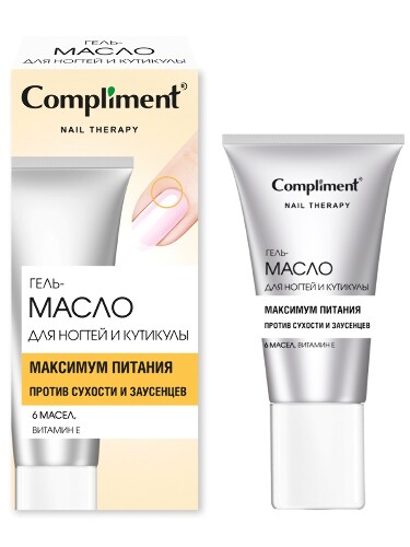 Compliment nail therapy гель-масло для ногтей и кутикулы укрепляющее 25 мл