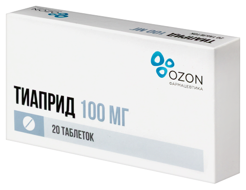 Тиаприд 100 мг 20 шт. таблетки