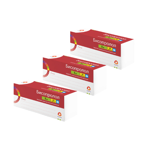Набор Бисопролол 5 мг №50 табл закажи 3 упаковки со скидкой 30%