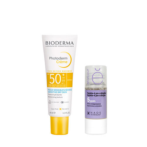 Набор Bioderma Photoderm Солнцезащитный Крем SPF 50+, 40 мл + Etat Pur Сыворотка ПЕПТИД-4 ПРО-КОЛЛАГЕН 15 мл