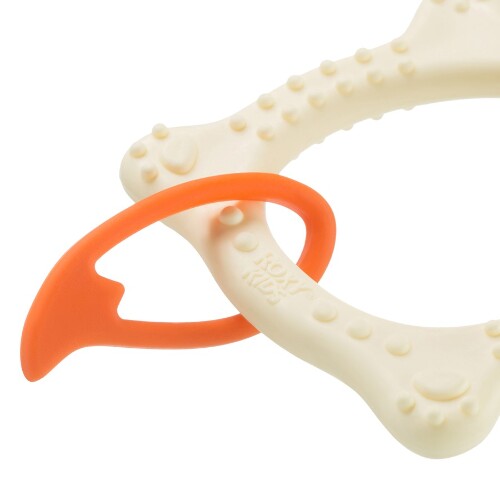 Roxy-kids массажер для десен fox teether 3+/бежевый