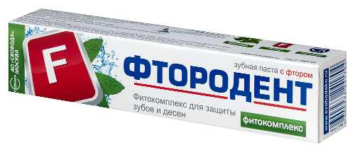 Фтородент зубная паста фитокомплекс 62 гр