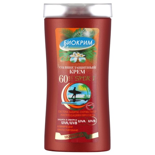 Купить Биокрим солнцезащитный крем spf 60 200 мл цена