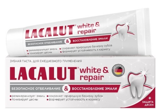 Lacalut white & repair зубная паста 65 гр