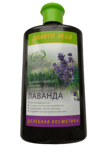 Золото леса эликсир хвойный с ионами серебра лаванда 450 мл