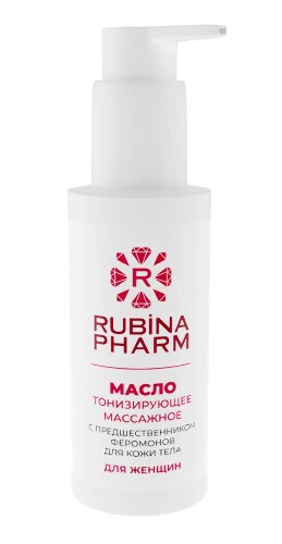Купить Рубинафарм масло массажное тонизирующее с предшественником феромонов для кожи тела женщин 100 мл цена