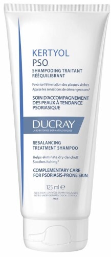 Купить Ducray kertyol pso шампунь восстанавливающий для устранения шелушения кожи головы 125 мл цена