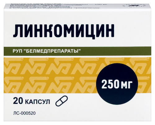 Линкомицин 250 мг 20 шт. капсулы