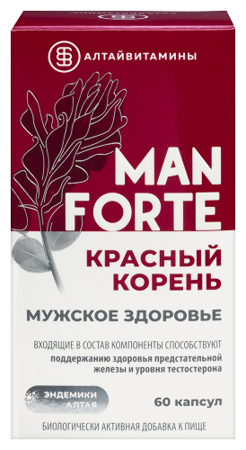 КРАСНЫЙ КОРЕНЬ MAN FORTE МУЖСКОЕ ЗДОРОВЬЕ АЛТАЙВИТАМИНЫ