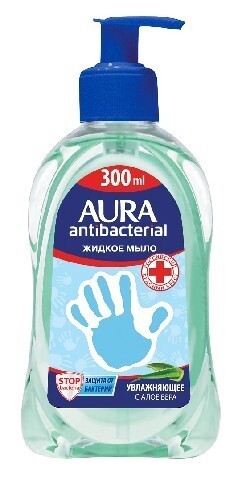 Жидкое мыло для всей семьи с антибактериальным эффектом с алоэ вера antibacterial 300 мл