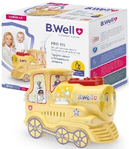 Купить ИНГАЛЯТОР B WELL PRO-115 КОМПРЕССОРНЫЙ ПАРОВОЗИК цена