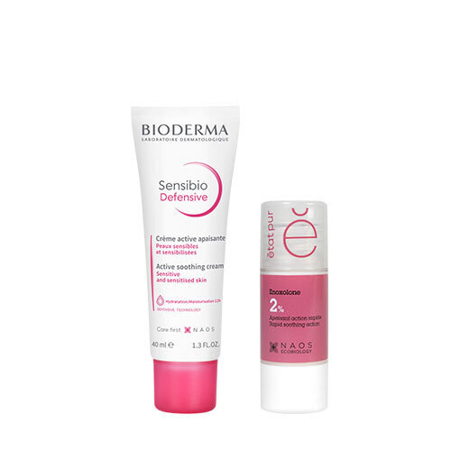 Набор Bioderma Sensibio Легкий крем для чувствительной кожи Defensive 40 мл + Etat Pur Сыворотка с эноксолоном 15 мл