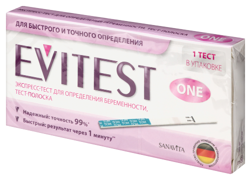 Тест для определения беременности evitest one