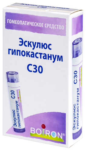 ЭСКУЛЮС ГИПОКАСТАНУМ С30 ГОМЕОПАТ МОНОКОМП ПРЕПАРАТ РАСТИТ ПРОИСХОЖД