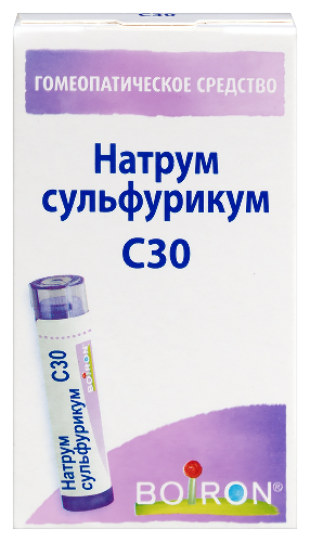 НАТРУМ СУЛЬФУРИКУМ С30 ГОМЕОПАТ МОНОКОМП ПРЕПАРАТ МИНЕРАЛЬНО-ХИМИЧ ПРОИСХОЖД