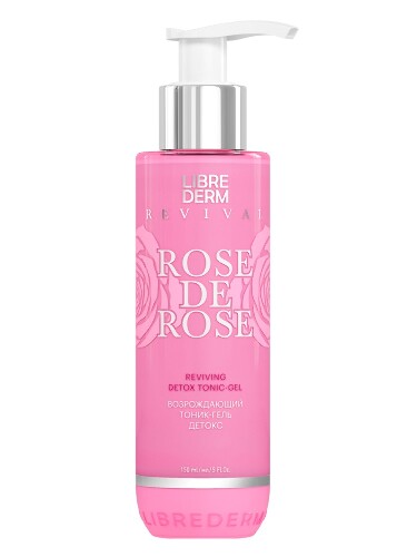 Librederm rose de rose тоник-гель возрождающий детокс 150 мл