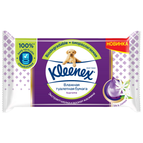 Kleenex влажная туалетная бумага supreme 38 шт.