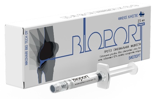 Биопорт протез синовиальной жидкости 1,5% 2,5 мл 1 шт. шприц